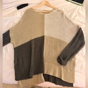 The Impeccable Pig Neutral Block Sweater